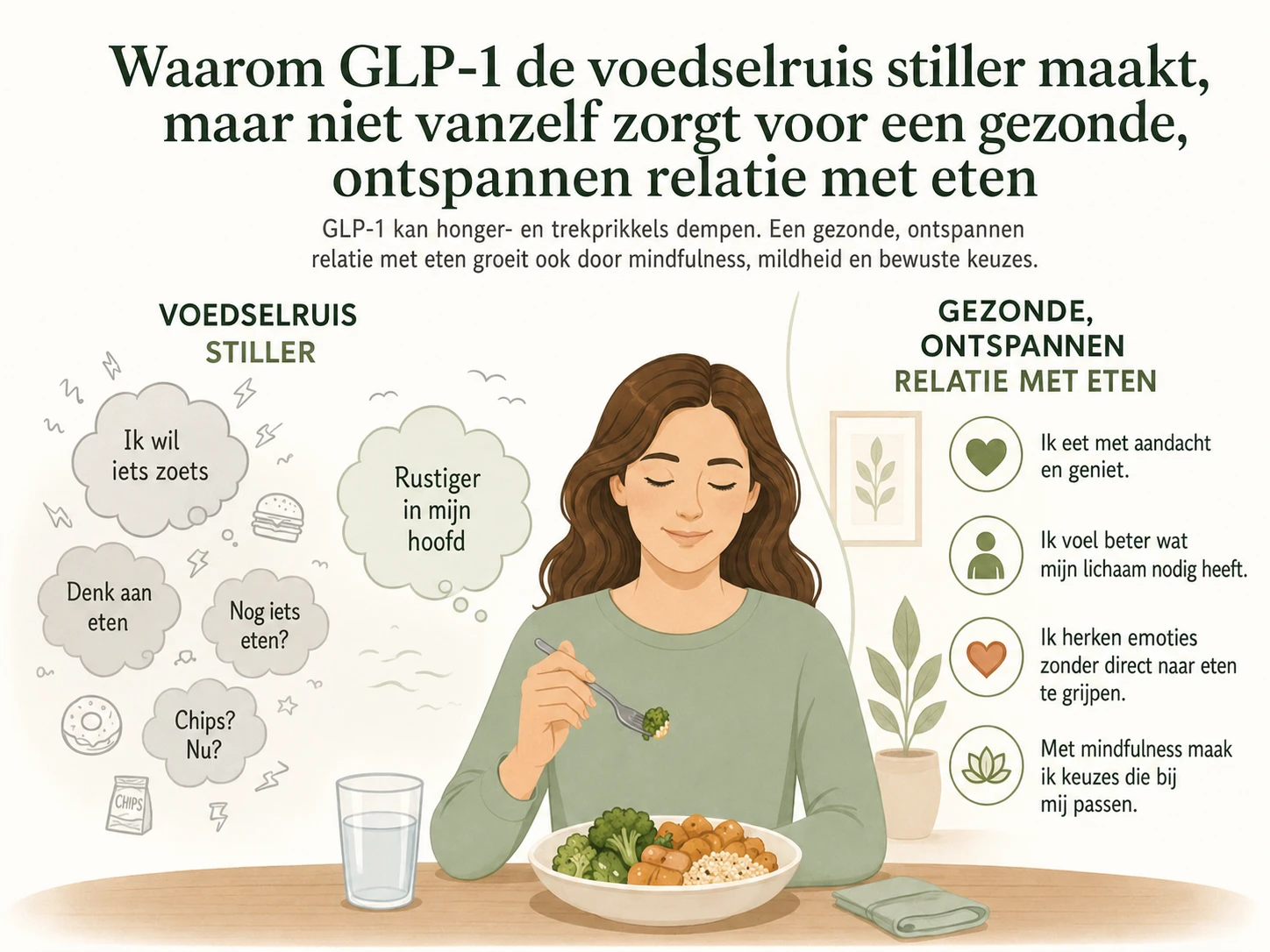 GLP-1, voedselruis en mindful eten