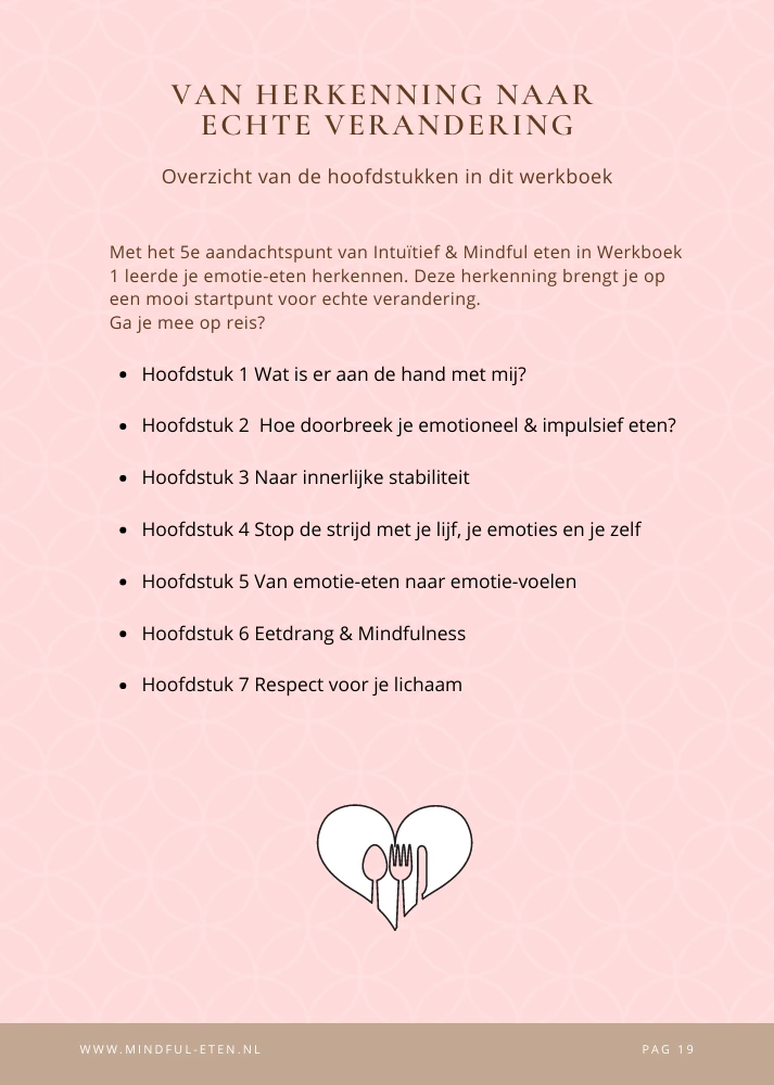 Werkboek 2 - Hoofdstukken overzicht