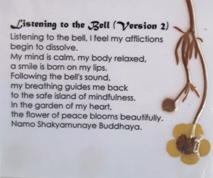 Listening to the bell - mindful stoppen